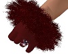 Dark Red Xmass Gloves