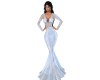 vestido gala azul