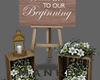 Rustic Welcome Sign Gree