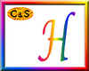 C&S Rainbow Letter H