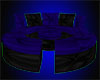 Black blue couch