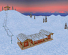 (mt) Sunset skiing lodge