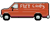Free candy van.