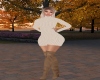 Cream Dress Full Outfit