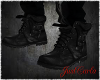 Male boots dark black