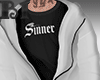 Hoodie White Sinner