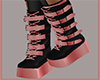 ♋ Black & Pink  Boot