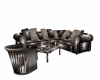 classy brown couch set 3