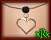 Heart Necklace Onyx