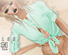 ! Tied Minty Blouse
