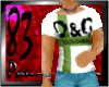 D&G white green top