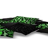 Green floor pillows