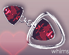 Romantic Red Earrings