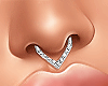 Icy Septum Ring Silver