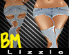 *L* BM Holey Jeans Light