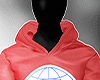 Red Casual Hoodie
