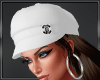 White CH.Beret Hat+Hair.