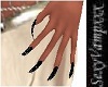 Cat Nails Hand Black