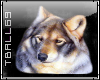 wolf head II sticker