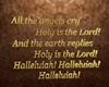 !E DER Holy is the Lord!