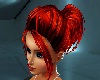 Flame Red Casual Updo