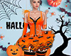 Orange Witch Dress F