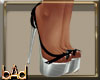 Black Silver Bow Heels