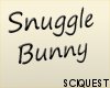 Snuggle Bunny Head Sign