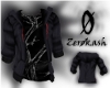 {zk}striped hoodie