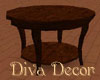 Dark Marbled Oak - Round