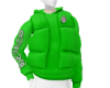 Green Mclzy x  puffer