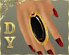 DY* Onyx Gold Ring R