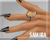 SAM| Sharp black nails