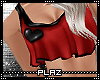 #Plaz# Heart Croptop Red