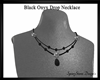 Black Onyx Drop Necklace