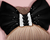 !!D Black White Hairbow