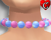 PearlsBluePink Collar