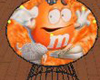 M & M Orange round chair
