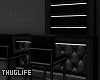 Modern Black Neon Bar