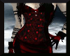 Gothic red corset dress