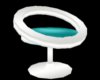 Teal and Glass Orb chair