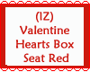 Hearts Box Seat Red