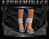 Silver Strapped Heels