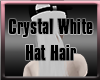 Crystal White Hat Hair