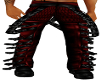 Zayl Goth Red Belt Pants