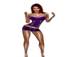 Camisole n shorts purple