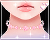 Choker flower pink