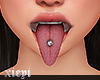 . pierced tongue F