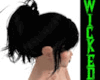 BLACK MEDIUM PULLED BACK