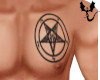 Pentagram Chest Tattoo